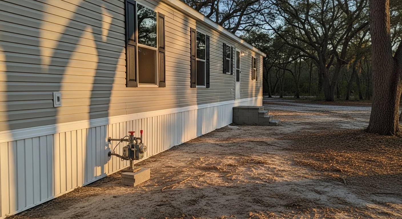 Mobile home installation and setup in North Florida