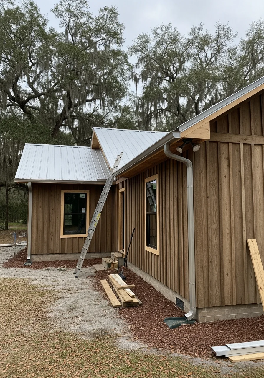 Professional exterior work on an Alachua County home, showing quality craftsmanship and attention to detail.